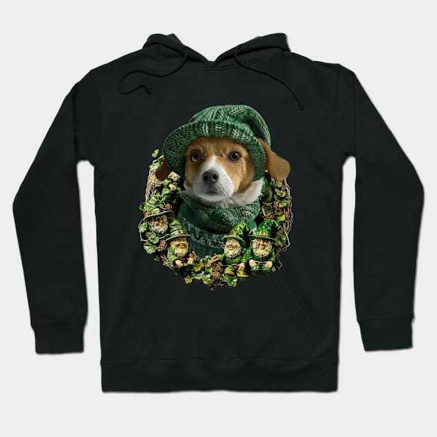 St Patricks Day Dog Hoodie by Puppy & cute